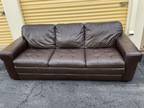Brown Leather Couch - Opportunity!