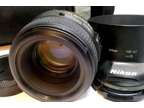 Nikon AF-S FX NIKKOR 50mm F/1.4G Standard Lens - mint