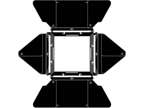 Lowel Complete 4-Leaf Barndoor Set for DP Light