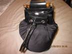 Authentic GUCCI Bamboo Black Leather Rucksack Backpack