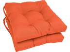 Blazing Needles 16-inch Twill Square Chair Cushion