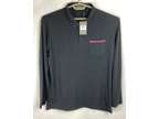 NWT G/FORE Mens LUXE Long Sleeve Polo Black Onyx New NWT