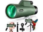 12x50 Monocular Telescope for Adults with Smartphone Adapter