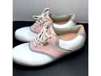 Women's, Golf Shoes, Top Flite, Size 8.5, White, Pink