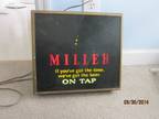 Miller Beer electric sign