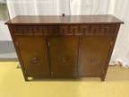 Kings Brand Furniture Art Deco Style Red Brown Buffet