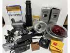 15 Lbs Lot of Cameras Lenses and Accessories Vintage &