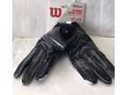 Wilson Super Grip Football Gloves Black Youth Medium