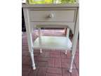 Ivory wood Night Stand with top drawer & bottom shelf
