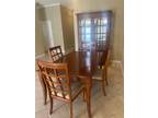 FREE WITH PICKUP - wood dinning table set with China cabinet