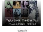 Taylor Swift, Detroit, Michigan, Ford Field, June 9