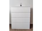 Slightly Used White IKEA Chest of Drawers with 4 Drawers