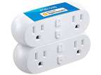 Meross WiFi Dual Smart Plug 15A 2-in-1 Smart Outlet Support