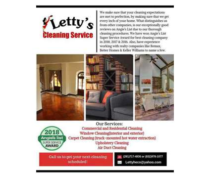 Letty's Cleaning Services is a Home Cleaning &amp; Maid Services service in Houston TX