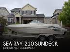 2001 Sea Ray 210 Sundeck Boat for Sale