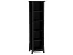 Nexera 5 shelf Bookcase, black in color