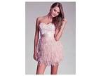 BeBe Isis Lace Feather Dress (Rose Dust Color)