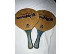 Eddie Bauer Wooden Smashball Paddles Vintage