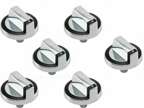 6 Pcs Cooktop Control Knob For Whirlpool G7CG3665XS00