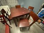 Dining table and Four chairs