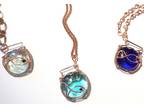 Copper Wire Wrap Fish in a Fishbowl Pendant - Opportunity!