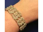 Gold Byzantine Chainmaille Bracelet 1 Wide - Opportunity!