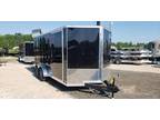 2023 Covered Wagon Trailers 7 X 16 Black Covered Wagon Trailer Enclosed New