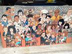 Vintage 1987 Carnegie Deli Celebrity Wall Mural