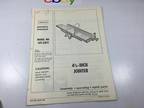 Sears 4-1/8 Jointer Manual Model 149.21871 Photocopied
