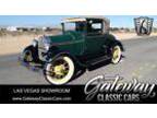 1929 Ford Model A Sport Coupe Green w/Black Fenders 1929 Ford Model A 4 Cylinder