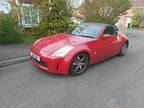 Red Nissan 350z convertible