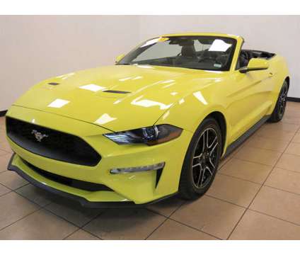 2021 Ford Mustang EcoBoost Premium is a Yellow 2021 Ford Mustang EcoBoost Car for Sale in Saint Louis MO