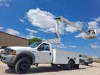 2005 Ford F-550 ATR-41 OPEN BASKET CABLE PLACER / CABLE PULLER BUCKET TRUCK