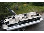 New triple tube 23 two tube pontoon boat with 115 hp and