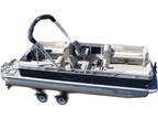 New 23 Quad Lounge pontoon boat with 90 four stroke and