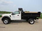 2018 Ford F550 Reg Cab Chassie Dump Truck 6.8l V10 4wd Only 13k Miles