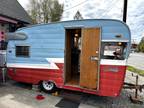 Vintage 1960 Shasta FFRV 15' Camper Travel Trailer RV Presunto Enlatado Retro