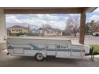 1995 Jayco 1006 ST Pop Up Camper Newer Fridge Canvas Has Awning Bikerack