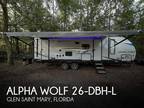 Cherokee Alpha Wolf 26-DBH-L Travel Trailer 2019