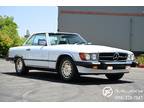 1986 Mercedes-Benz 560 SL Convertible - WHITE EXTERIOR - LOT OF SERVICE RECORDS