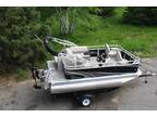 New 14 ft electric powered 14 ft pontoon boat -Minnkota