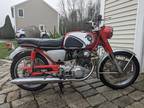 1967 Honda CB 1967 HONDA CB77 SUPERHAWK ORIGINAL RED AND