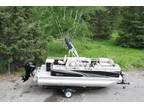 New 1975 Rear Fish 19 ft pontoon boat with 60 hp and trailer