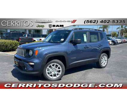 2023 Jeep Renegade Latitude is a Blue, Grey 2023 Jeep Renegade Latitude Car for Sale in Cerritos CA