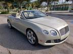 2012 Bentley Continental White Sand Metallic Mulliner