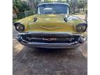 1957 Chevrolet Bel Air Yellow 2dr hardtop Sport Coupe