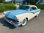 1956 Ford Skyliner Sunliner Blue Convertible