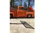 1956 Ford F100 Custom Standard Cab Pickup Orange