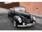 1940 Ford Deluxe Black convertible