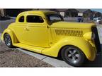 1935 Ford 5-Window Coupe Yellow